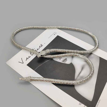 Ceinture Serpent Argentée